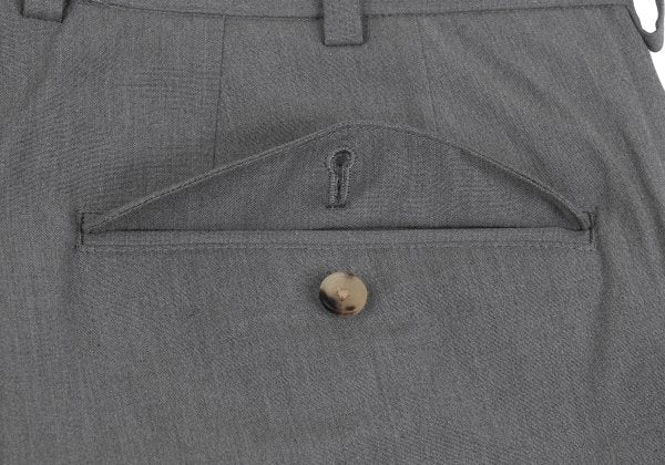 Papas Cotton Blend Stretch Two-Tuck Pants Gray Size 50L