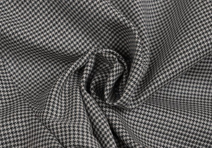 Papas Wool Silk Puppytooth Two-Tuck Pants Black Size 50L