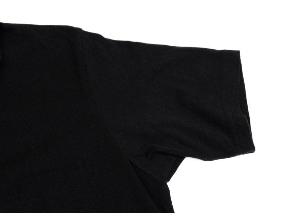 Yohji Yamamoto POUR HOMME Side Slit Round Shirt Black Size M
