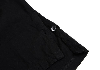 Yohji Yamamoto POUR HOMME Side Slit Round Shirt Black Size M