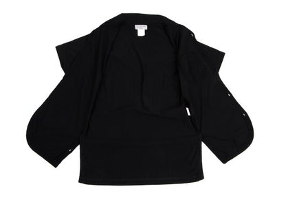 Yohji Yamamoto POUR HOMME Side Slit Round Shirt Black Size M