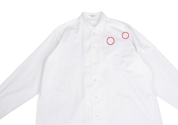 Yohji Yamamoto POUR HOMME White Front Jacquard Shirt Size M