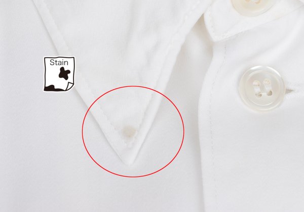 Yohji Yamamoto POUR HOMME White Front Jacquard Shirt Size M