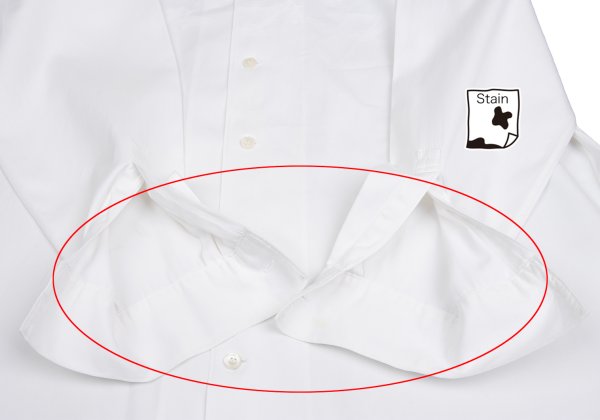Yohji Yamamoto POUR HOMME White Front Jacquard Shirt Size M
