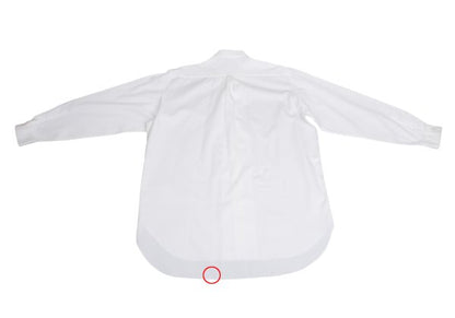 Yohji Yamamoto POUR HOMME White Front Jacquard Shirt Size M
