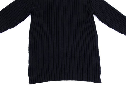 Yohji Yamamoto POUR HOMME 92AW Wool Low Sweater Navy Size M