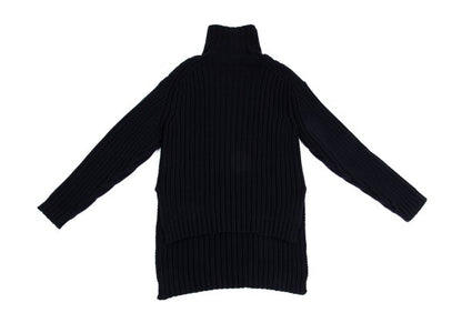 Yohji Yamamoto POUR HOMME 92AW Wool Low Sweater Navy Size M
