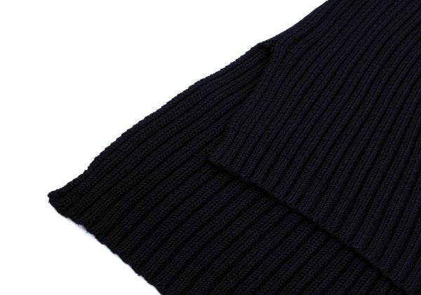 Yohji Yamamoto POUR HOMME 92AW Wool Low Sweater Navy Size M