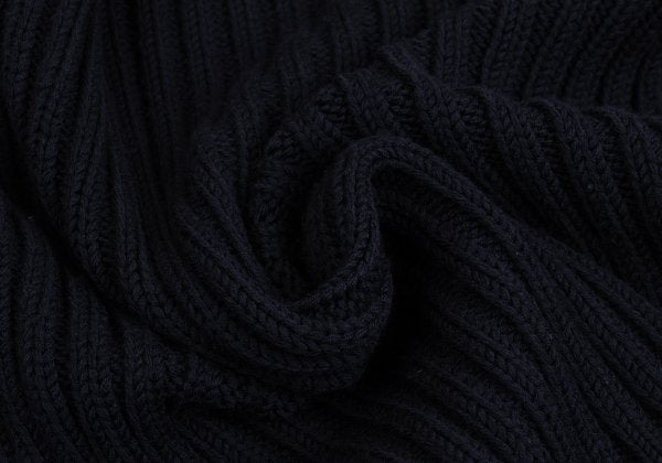 Yohji Yamamoto POUR HOMME 92AW Wool Low Sweater Navy Size M