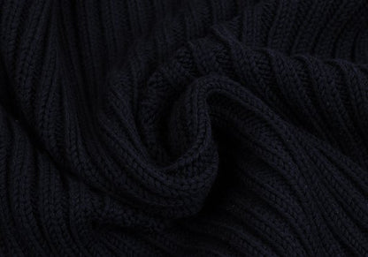 Yohji Yamamoto POUR HOMME 92AW Wool Low Sweater Navy Size M