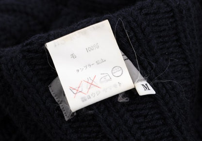 Yohji Yamamoto POUR HOMME 92AW Wool Low Sweater Navy Size M