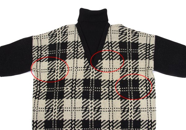 Yohji Yamamoto POUR HOMME Layered Sweater Black Size XL