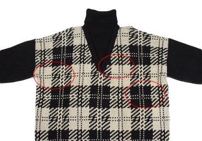 Yohji Yamamoto POUR HOMME Layered Sweater Black Size XL