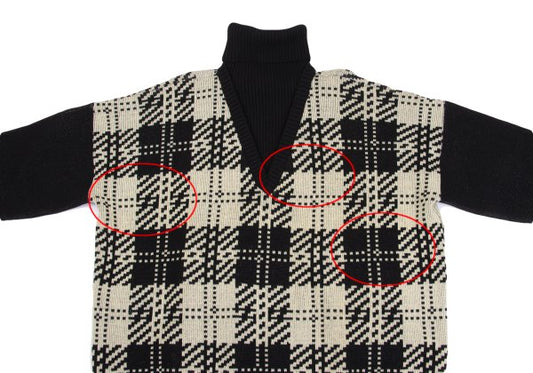 Yohji Yamamoto POUR HOMME Layered Sweater Black Size XL