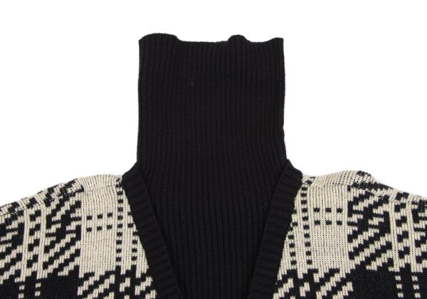 Yohji Yamamoto POUR HOMME Layered Sweater Black Size XL