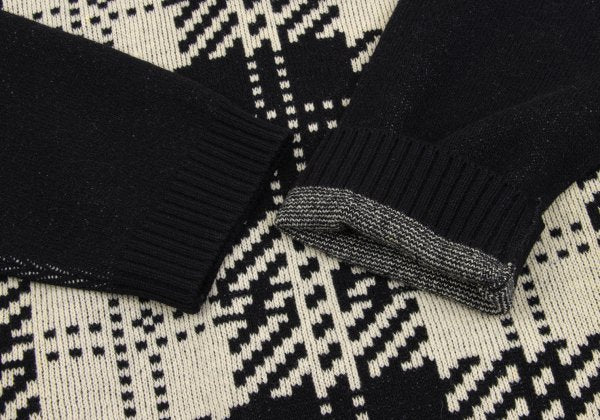 Yohji Yamamoto POUR HOMME Layered Sweater Black Size XL