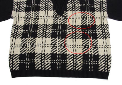 Yohji Yamamoto POUR HOMME Layered Sweater Black Size XL