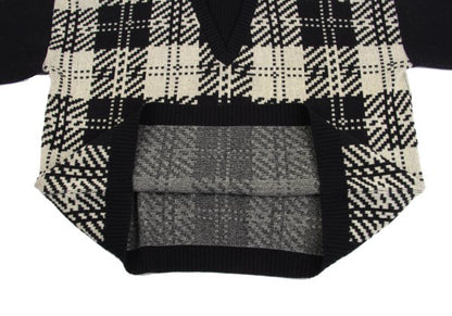 Yohji Yamamoto POUR HOMME Layered Sweater Black Size XL