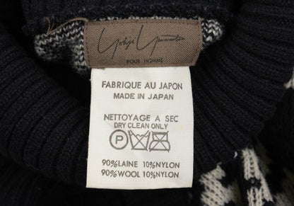 Yohji Yamamoto POUR HOMME Layered Sweater Black Size XL