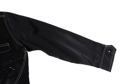 Yohji Yamamoto POUR HOMME Mixed Material Jacket Black Size M