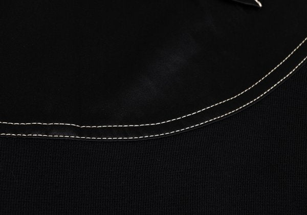 Yohji Yamamoto POUR HOMME Mixed Material Jacket Black Size M