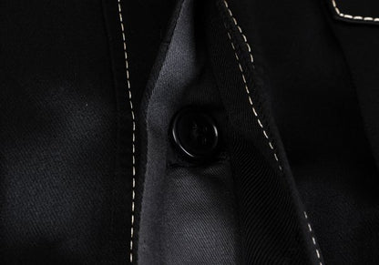 Yohji Yamamoto POUR HOMME Mixed Material Jacket Black Size M