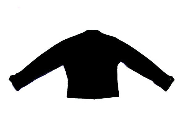 Yohji Yamamoto POUR HOMME Mixed Material Jacket Black Size M