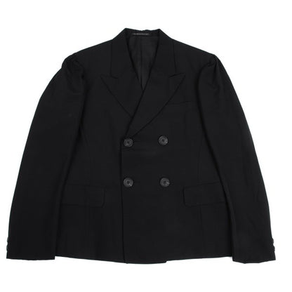 Yohji Yamamoto POUR HOMME Black Puff Lapel Jacket Size L