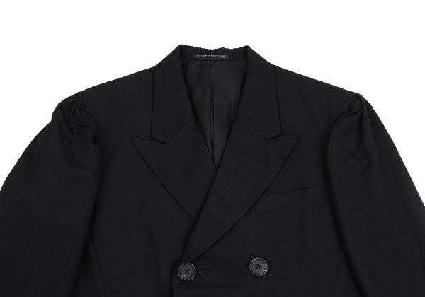 Yohji Yamamoto POUR HOMME Black Puff Lapel Jacket Size L