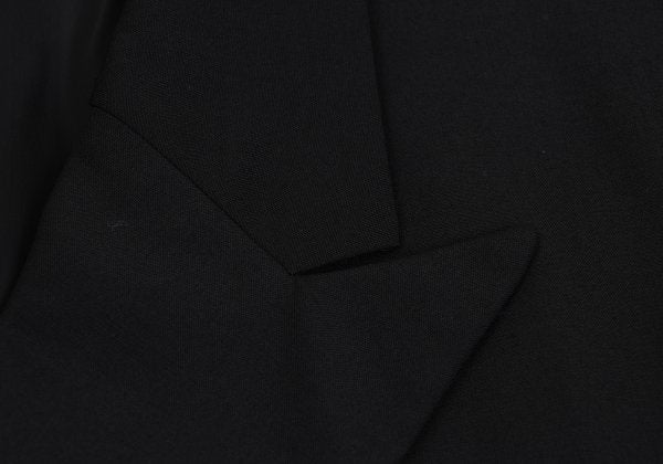 Yohji Yamamoto POUR HOMME Black Puff Lapel Jacket Size L