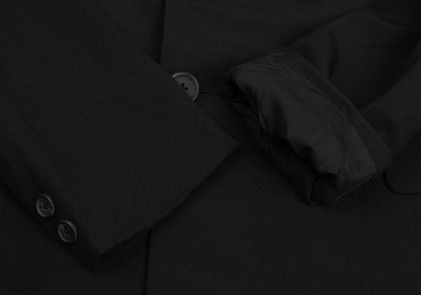Yohji Yamamoto POUR HOMME Black Puff Lapel Jacket Size L