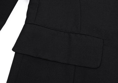 Yohji Yamamoto POUR HOMME Black Puff Lapel Jacket Size L