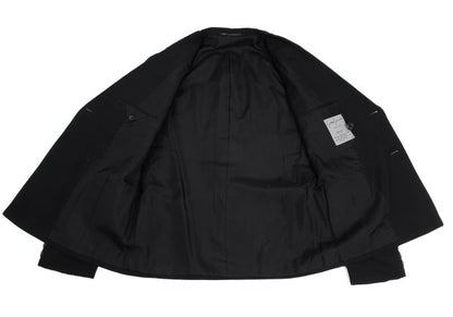 Yohji Yamamoto POUR HOMME Black Puff Lapel Jacket Size L