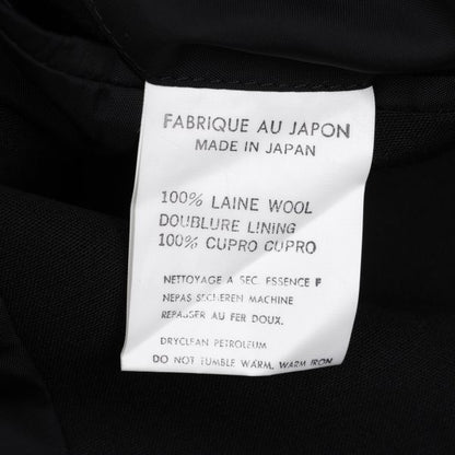 Yohji Yamamoto POUR HOMME Black Puff Lapel Jacket Size L