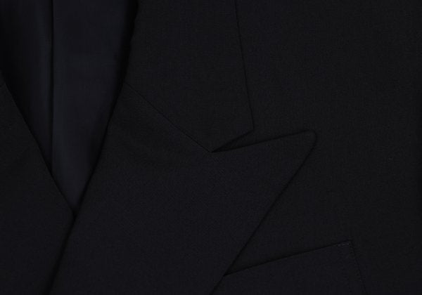 Yohji Yamamoto POUR HOMME Navy Puff Lapel Jacket Size M