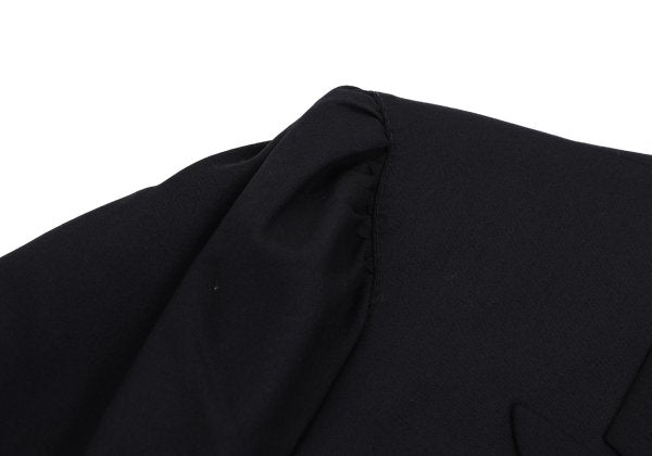 Yohji Yamamoto POUR HOMME Navy Puff Lapel Jacket Size M