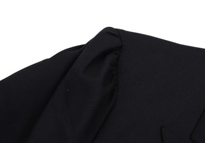 Yohji Yamamoto POUR HOMME Navy Puff Lapel Jacket Size M