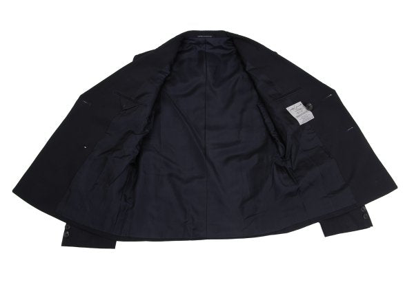 Yohji Yamamoto POUR HOMME Navy Puff Lapel Jacket Size M
