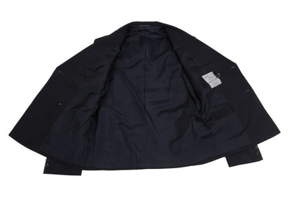 Yohji Yamamoto POUR HOMME Navy Puff Lapel Jacket Size M