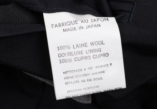 Yohji Yamamoto POUR HOMME Navy Puff Lapel Jacket Size M