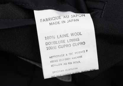 Yohji Yamamoto POUR HOMME Navy Puff Lapel Jacket Size M