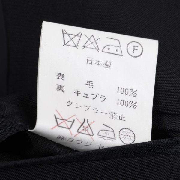 Yohji Yamamoto POUR HOMME Navy Puff Lapel Jacket Size M