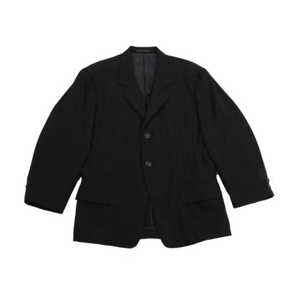 Yohji Yamamoto POUR HOMME Wool Gabardine Jacket Black Size S