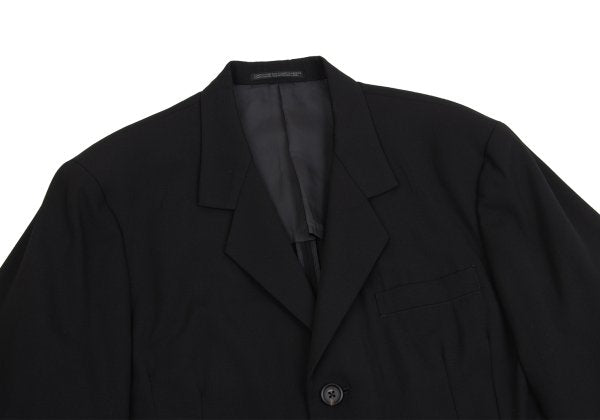 Yohji Yamamoto POUR HOMME Wool Gabardine Jacket Black Size S