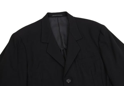 Yohji Yamamoto POUR HOMME Wool Gabardine Jacket Black Size S