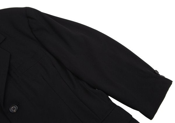 Yohji Yamamoto POUR HOMME Wool Gabardine Jacket Black Size S