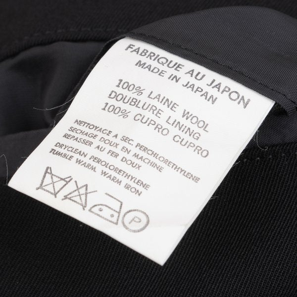 Yohji Yamamoto POUR HOMME Wool Gabardine Jacket Black Size S