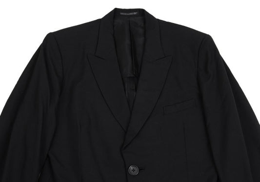 Yohji Yamamoto POUR HOMME Wool Peak Jacket Black Size M