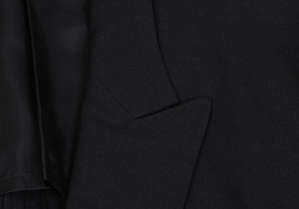 Yohji Yamamoto POUR HOMME Wool Peak Jacket Black Size M
