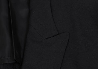 Yohji Yamamoto POUR HOMME Wool Peak Jacket Black Size M